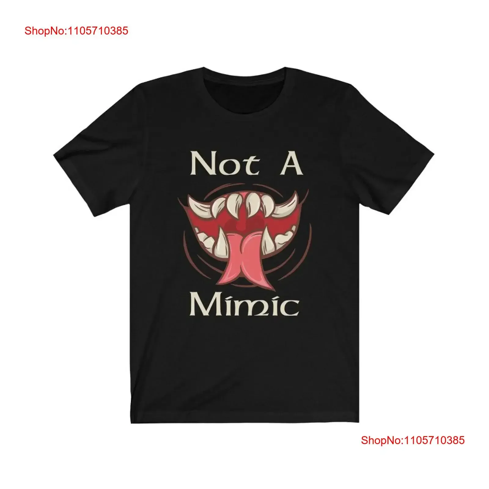 Not A Mimic T Shirt Rpg Game Master Tabletop Games Role Playing vintage Washed Stretched streetwear Versatile Soft
