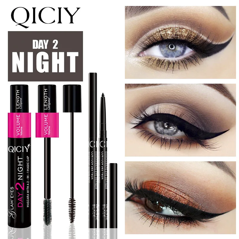 

[Mascara + eyeliner] QICIY cross-border Amazon popular eyelash eyeliner kit eye makeup set