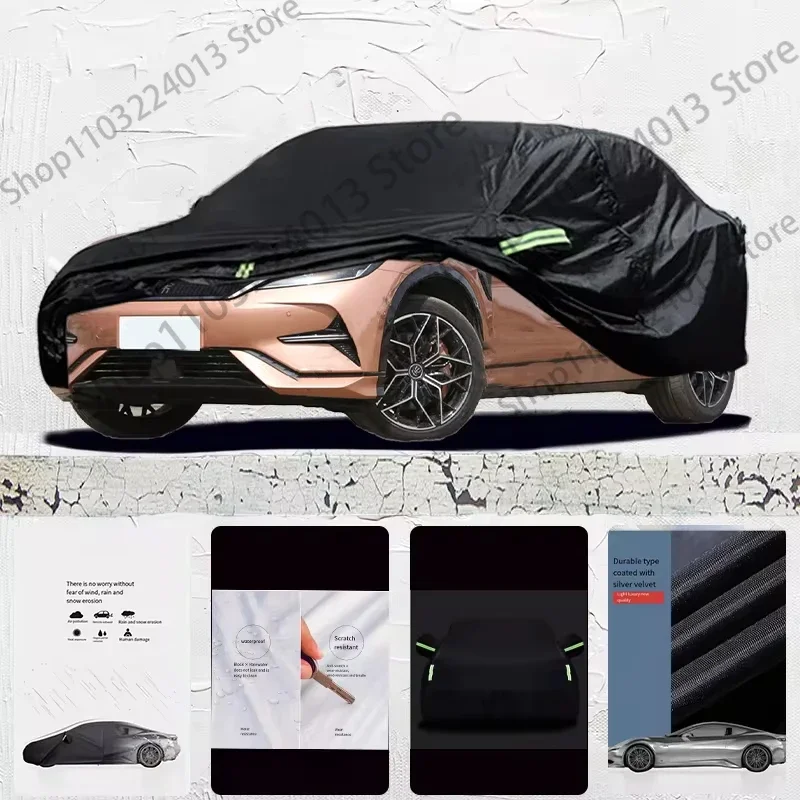 For BYD Song L Auto Anti snow Anti dust Anti uv Anti Frost Anti peeling paint And Anti Rainwater car cover Car cover black