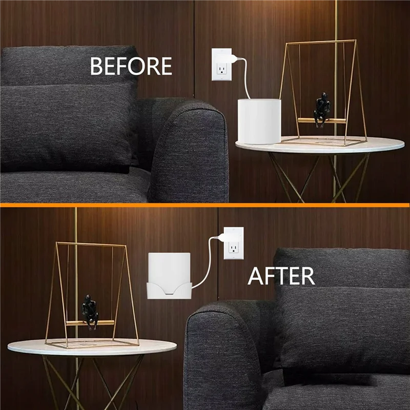 AA60-4X Wall Mount สําหรับ TP-Link Deco X20 X60 X50 X55 Wifi 6 Wall Mount Bracket พร้อมสาย Organizer บ้านตาข่ายระบบ Wifi 1 ชิ้น