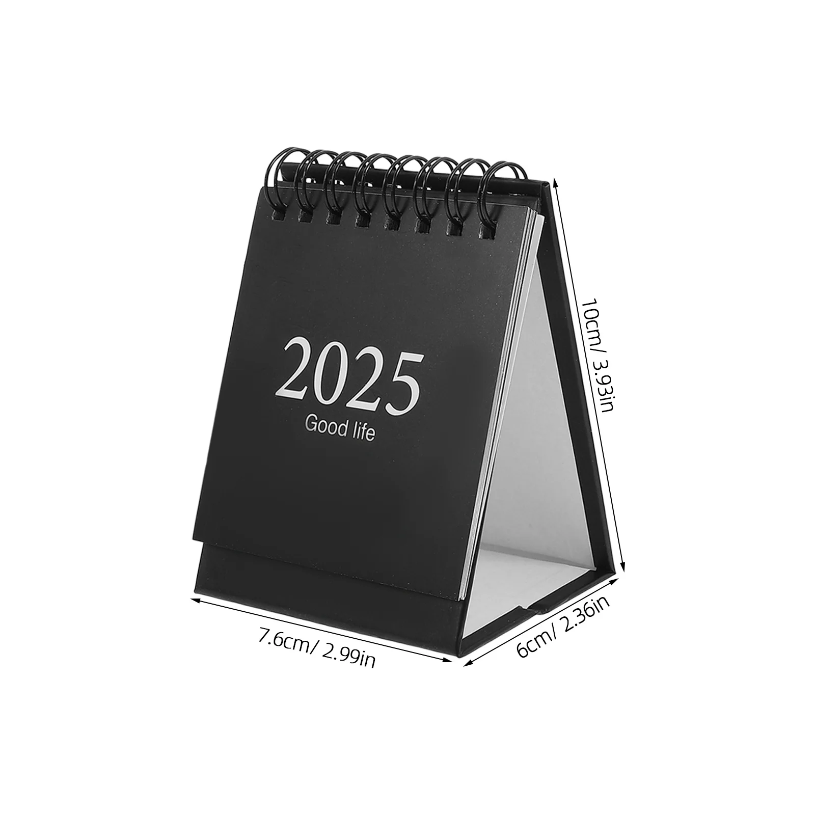 4-delige mini-bureaukalender Engelse versie Minimalistisch ontwerp Draagbare staande flip-tafelkalender Kantoorstudieorganisator