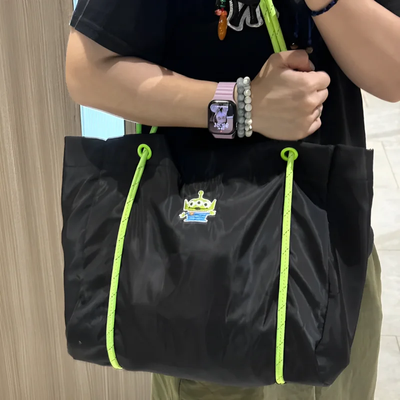 

Kawaii Disney Toy Story Alien сумка через плечо милая аниме однотонная холщовая сумка с героями мультфильмов большая вместительная дорожная сумка праздничный подарок