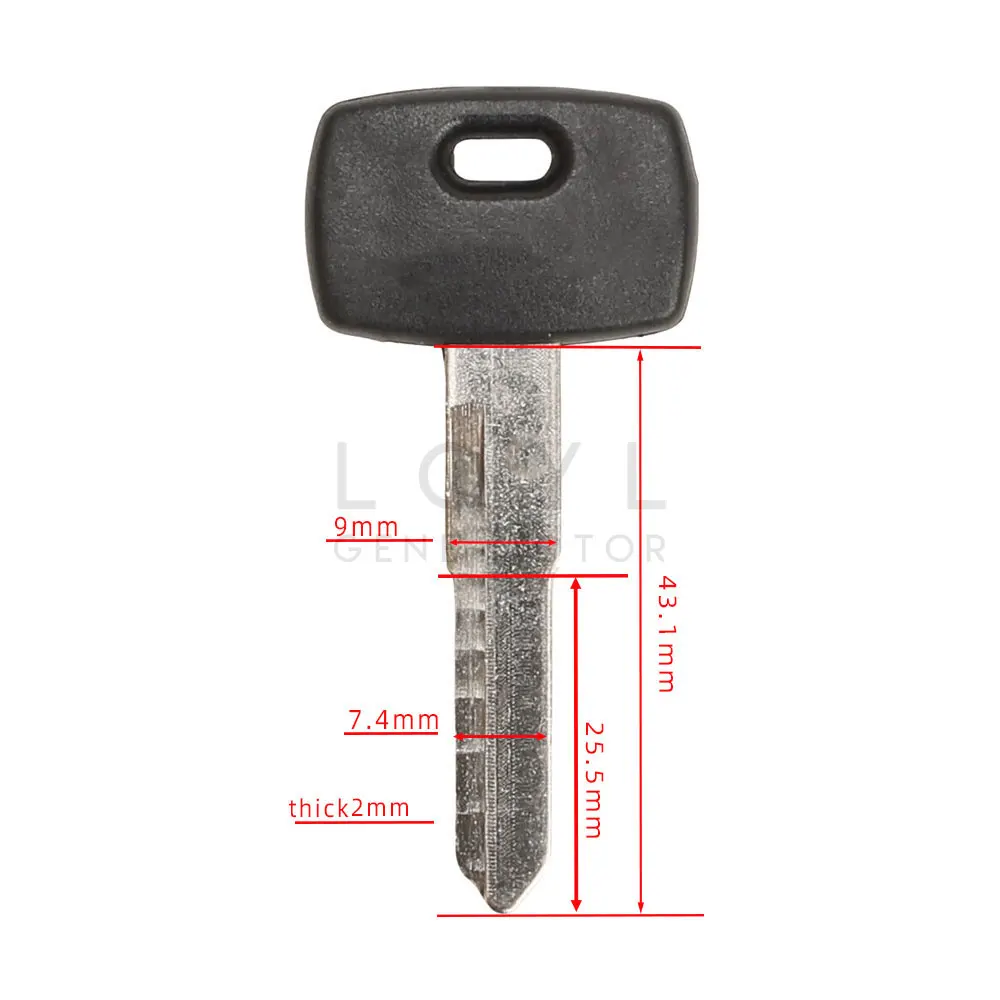 Chaves de substituição sem cortes para motocicleta Chaves em branco para vitória Jackpot Judge Hammers Cruiser padrão Sport Cruiser Deluxe Cruiser 12pcs