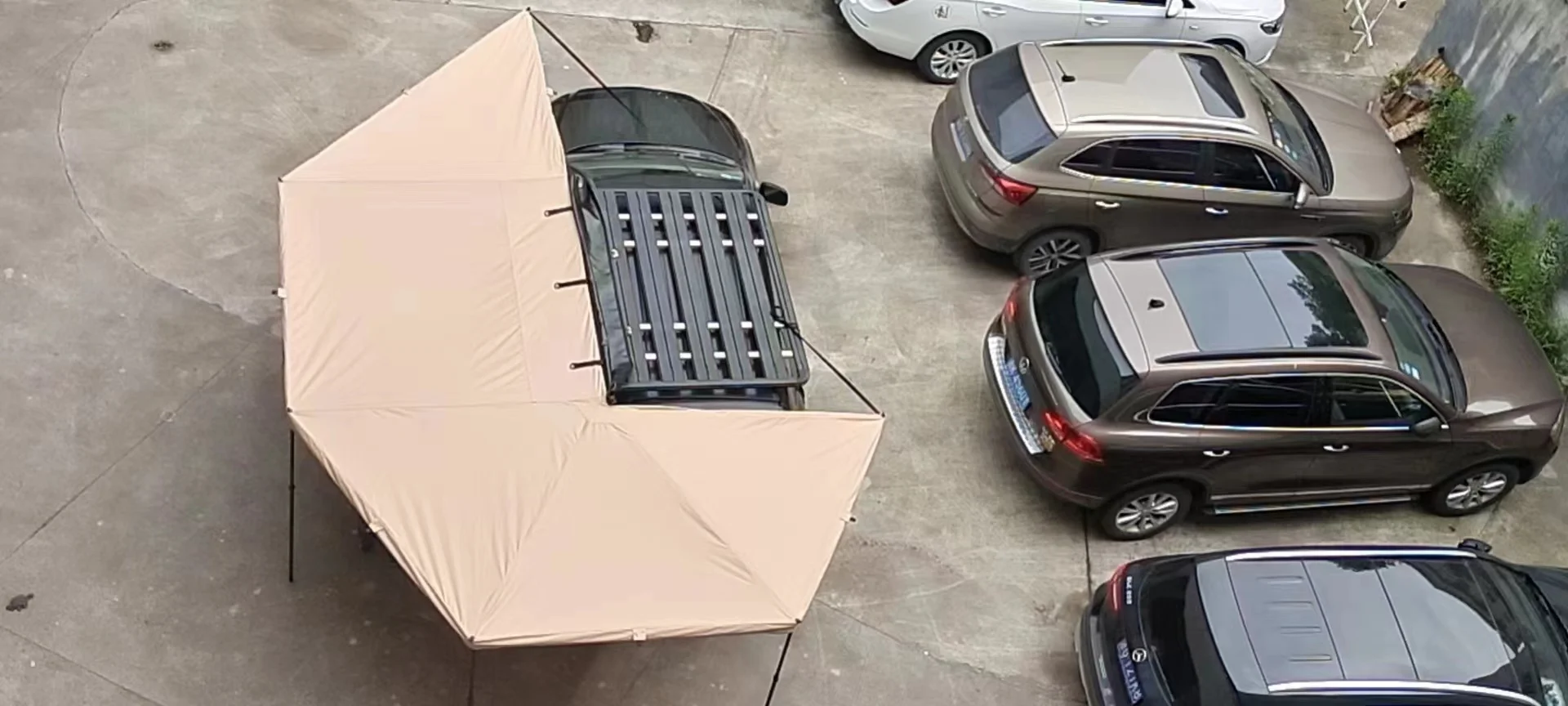 Nissan Foxwing Portable Car Side Tent Automatic Rollup Cotton 270 Markise Zelt RV Camper 4X4 4Wd Awning for Outdoor Travel
