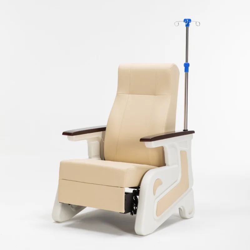Infusion chair sofa for metal health center clinic, multi-functional with infusion rod, hanging needle drip