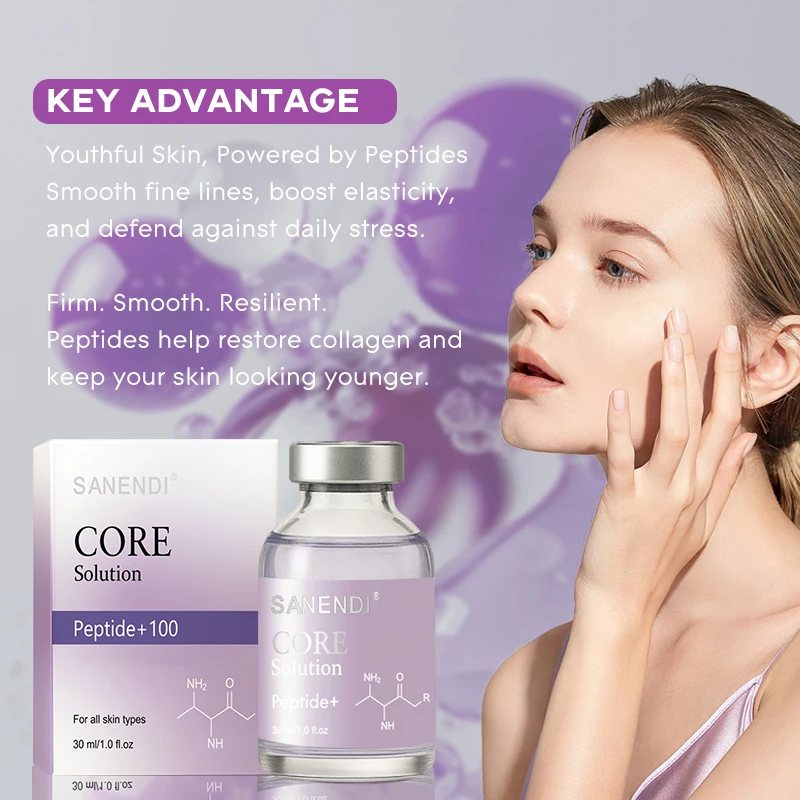 Sanendi Exo - CORE مركب الببتيد حمض الهيالورونيك ترطيب الوجه ترطيب مهدئ السائل صالون تجميل جوهر