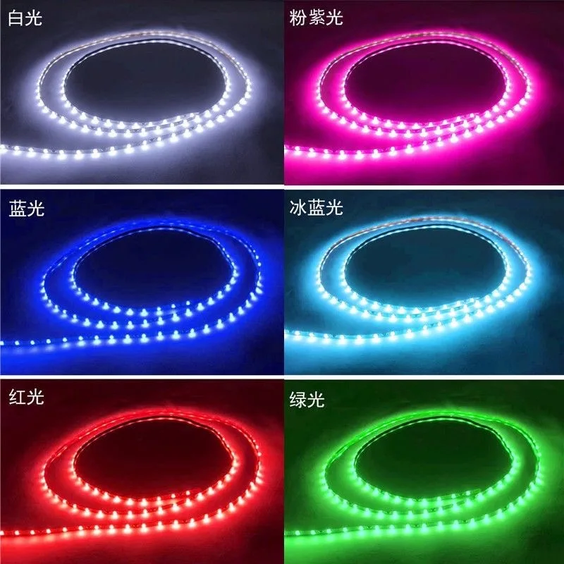 135CM-30CM wodoodporny samochód dekoracyjny elastyczny pasek LED światła światła do jazdy dziennej LED samochodu pasek światła pasek DRL 12V