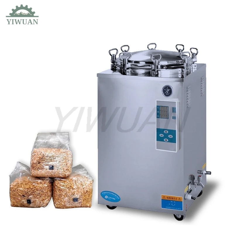 50L 120L Autoclave กล่องฆ่าเชื้อคอนเทนเนอร์อุปกรณ์อาหารและเครื่องมือทางคลินิกวัสดุผ่าตัด Steam Sterilizer เครื่อง