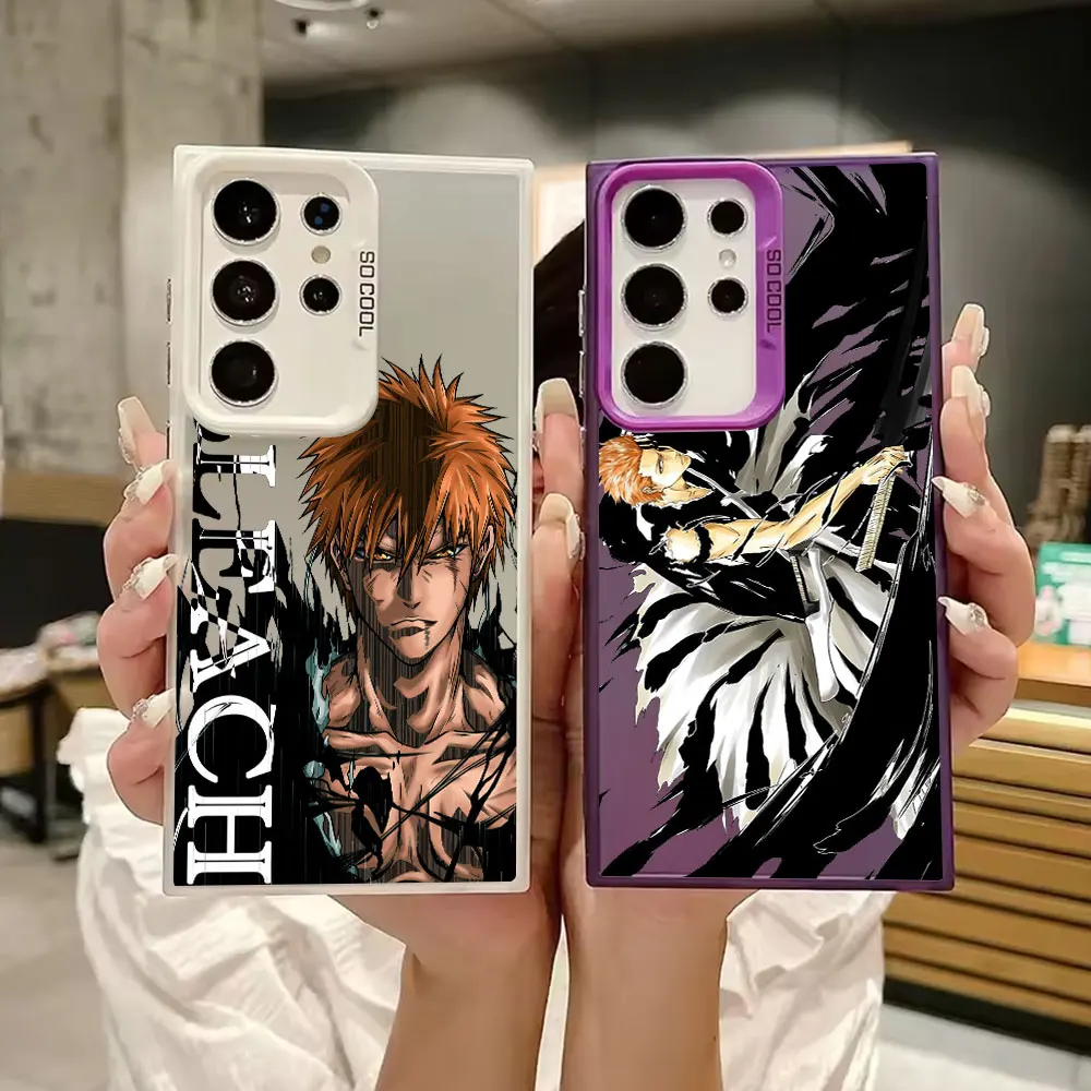 Чехол Bleach Ichigo Kurosaki Rukia Anime S25Ultra для Samsung Galaxy S25 S24 S23 S22 S21 FE S20 Ultra Plus, противоударный чехол для телефона Чехол Bleach Ichigo Kurosaki Rukia Anime S25Ultra для Samsung Galaxy S25 S24 S23 S22 S21 FE S20 Ultra Plus, противоударный чехол для телефона