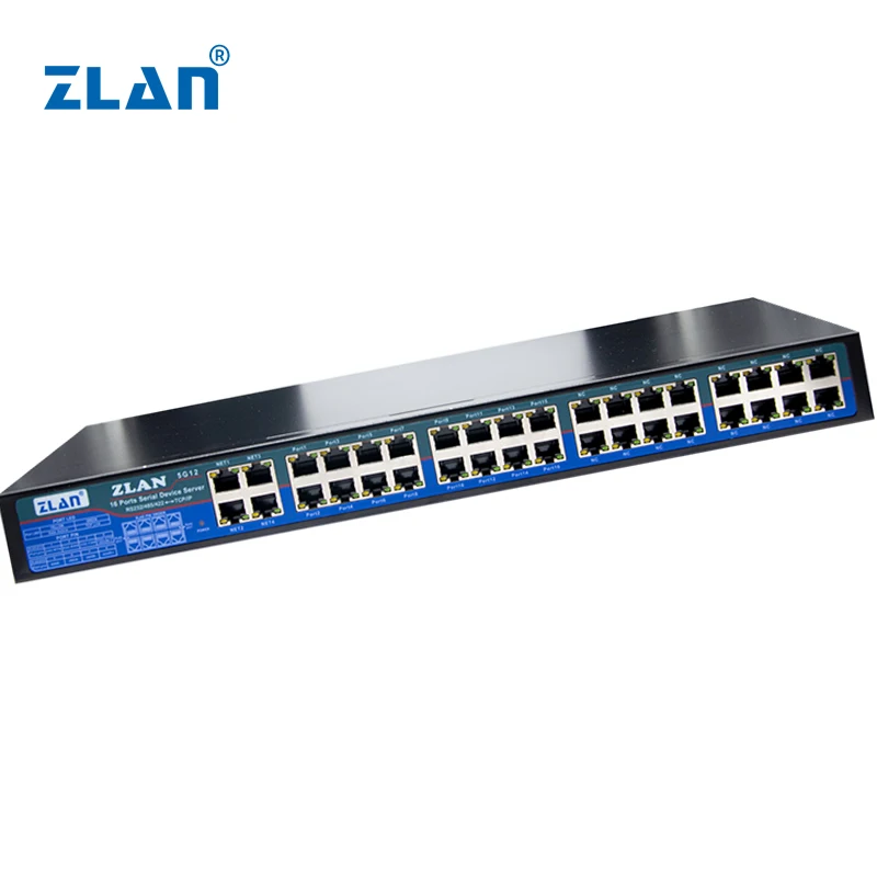 Convertidor industrial de 16 puertos RS232 RS485 RS422 a TCP/IP, precio bajo