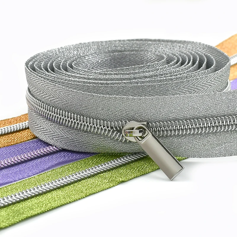 1-5M Meetee 5 #   Nylon-Reißverschlüsse mit Reißverschlussgleitern, Kunststoff-Reißverschlussrolle, Heimtextil-Reißverschlüsse, Reparaturset, Nähzubehör für Kleidung
