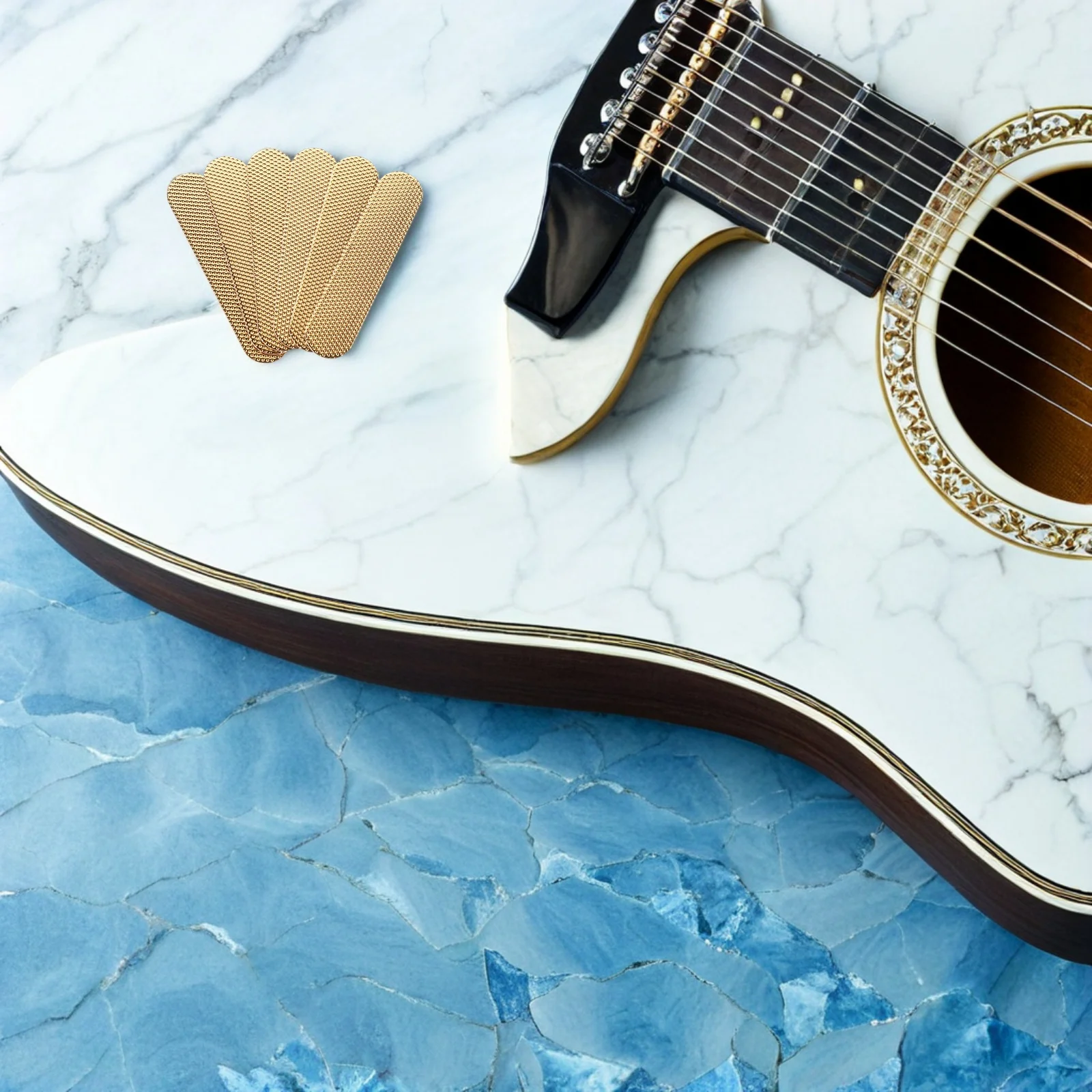 

6pcs Single Coil Pickup Cover Spacer Guitar Pickup Gasket Spacer Replacement Durable Repair Accessory For Electric Guitar