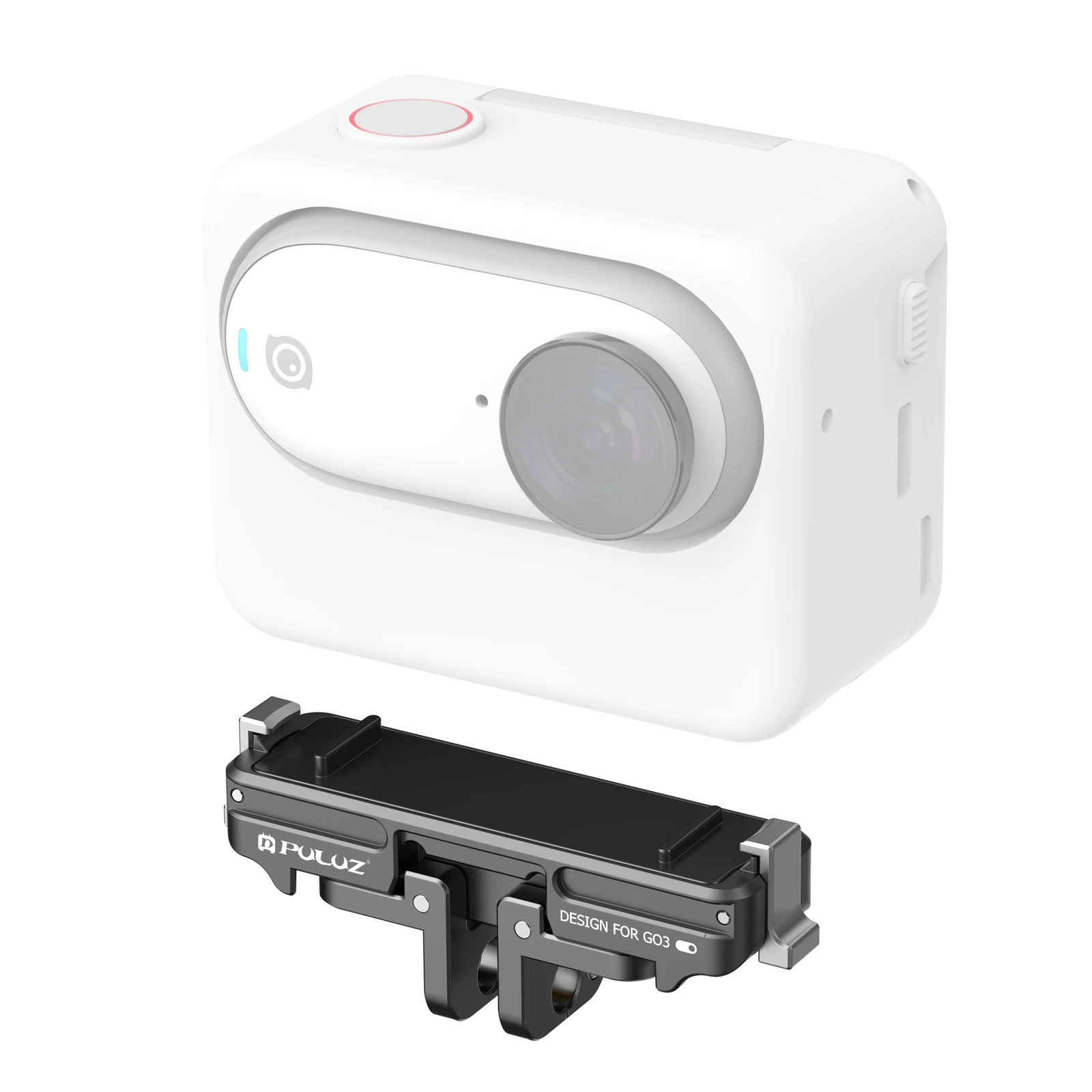 Soporte de montaje de Base de liberación rápida ABS magnético PULUZ para accesorio de Cámara de Acción Insta360 GO3 / GO 3S