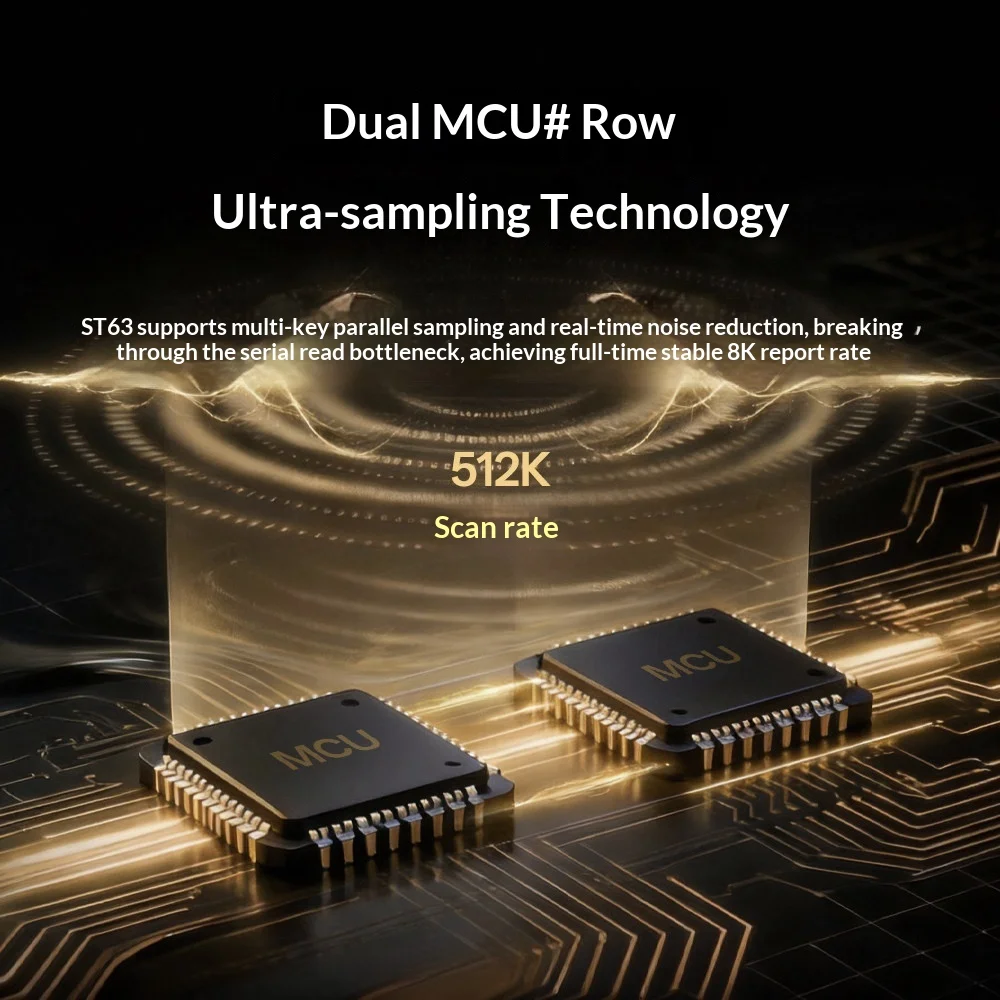 Teclado con cable Keyverse ST63, teclado con interruptor magnético, aleación de aluminio, efecto Hall, 8000Hz, RT0.01mm, accesorios para PC 7