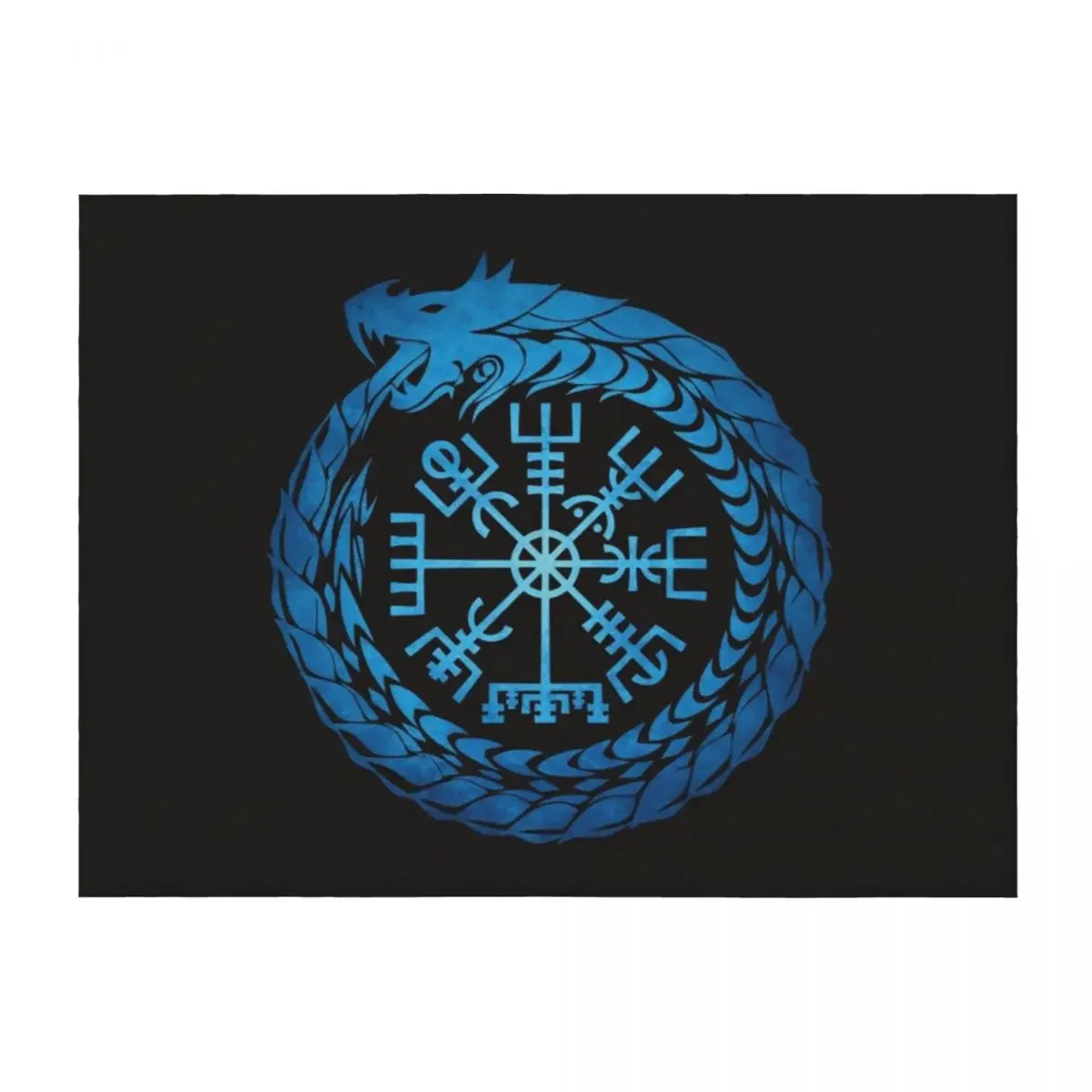 

Vegvisir Jormungandr World Serpent Throw Blanket For Baby Flannel For Decorative Sofa Thin Blankets