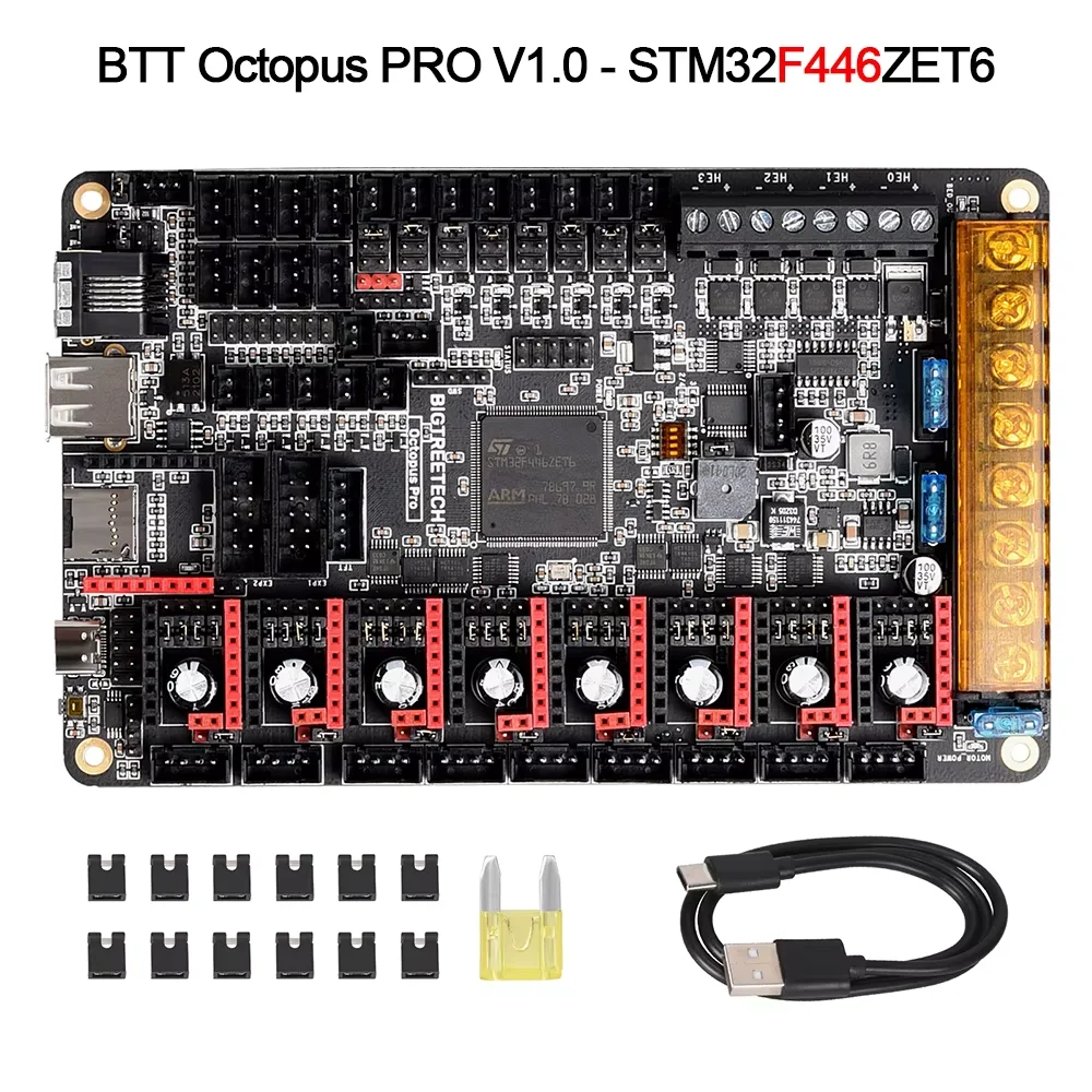 

BIGTREETECH Octopus PRO V1.0/V1.1 Встроенная материнская плата MAX31865 TMC2209 Плата управления Raspberry Pi VS Ender3 V2 для PITFT