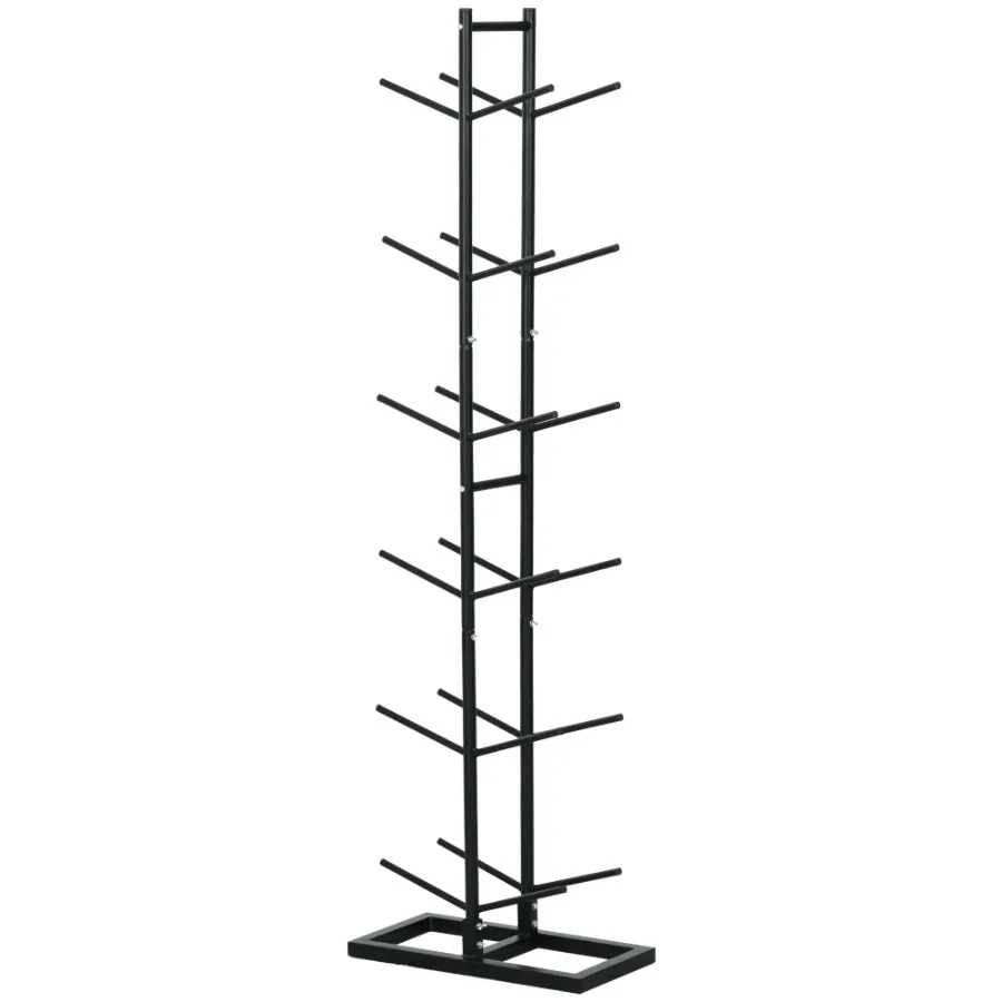 

Soozier Vertical Basketball Rack 12Ball Capacity Organizer for Gym Garage
