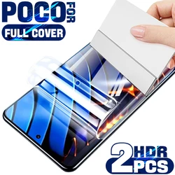2Pcs Hydrogel Film on the Screen Protector For Xiaomi Poco X3 X4 Nfc F3 M3 M4 Pro Screen Protector For Mi 12 12s Ultra Lite 11T
