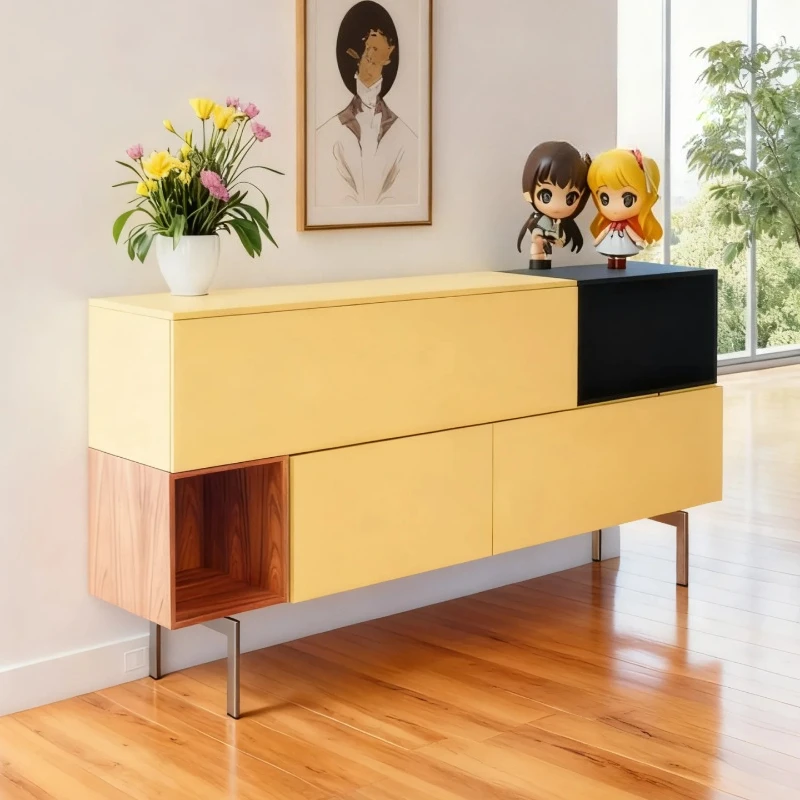 side cabinet creative personality baking paint high-end living room kitchen designer fashion