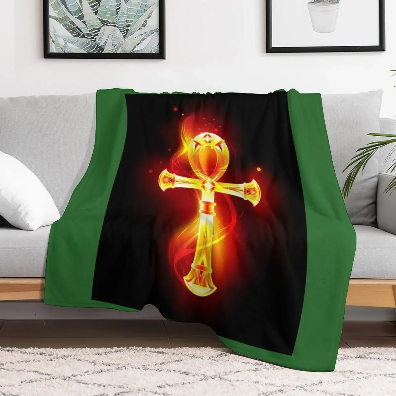 

Egyptian gods. Egyptian symbol Ankh Throw Blanket Warm Thins valentine gift ideas Blankets