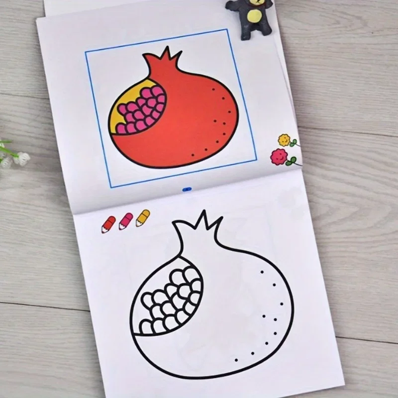 160-Page Coloring Book Fun Interactive 160-Page Coloring Book Educational Toy Game Book Drawing Workbook