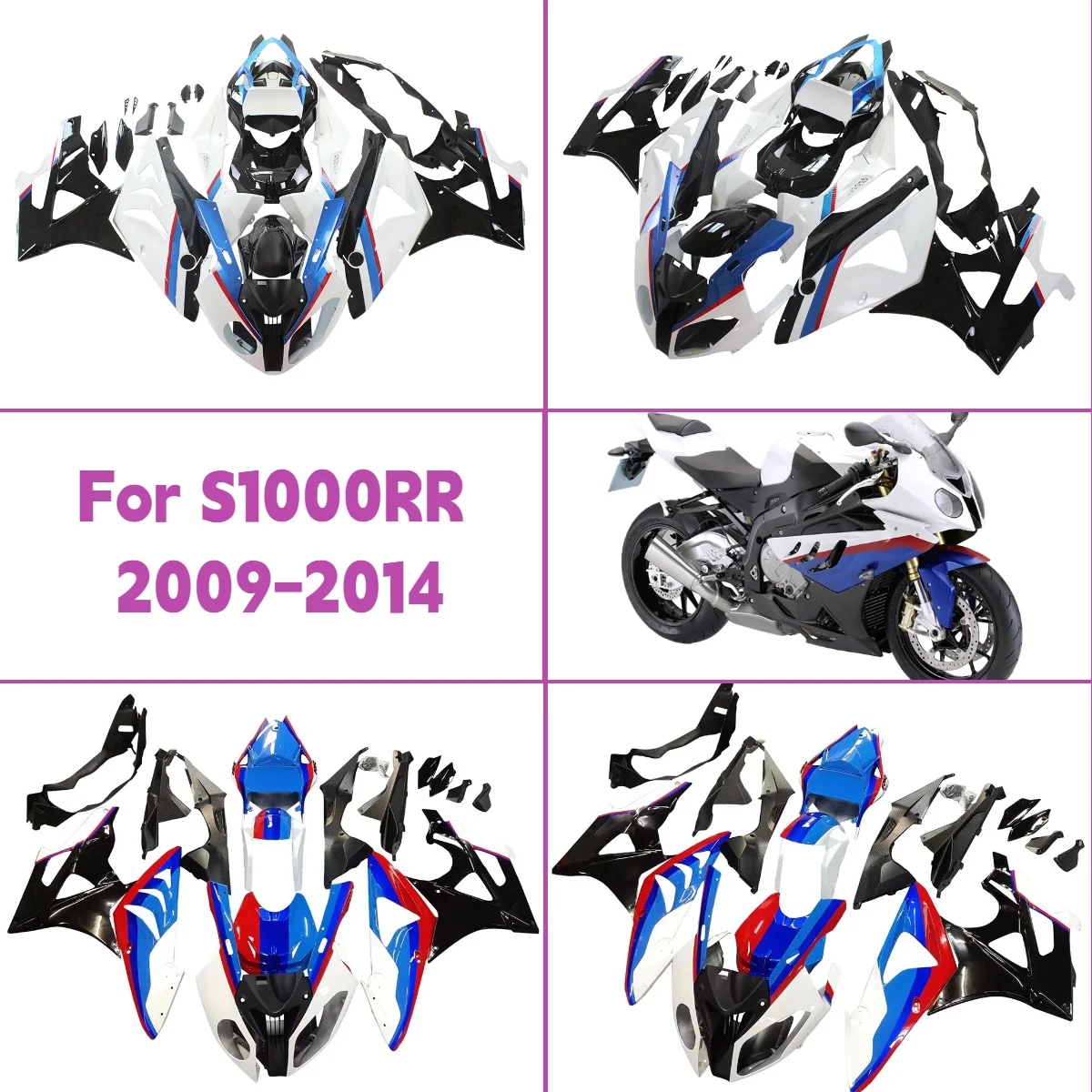 

2009-2014 S1000RR Full High-Quality Motorcycle Bodywork Cover Fairings for 09-14 BMW S 1000RR Injection Fairing Kit