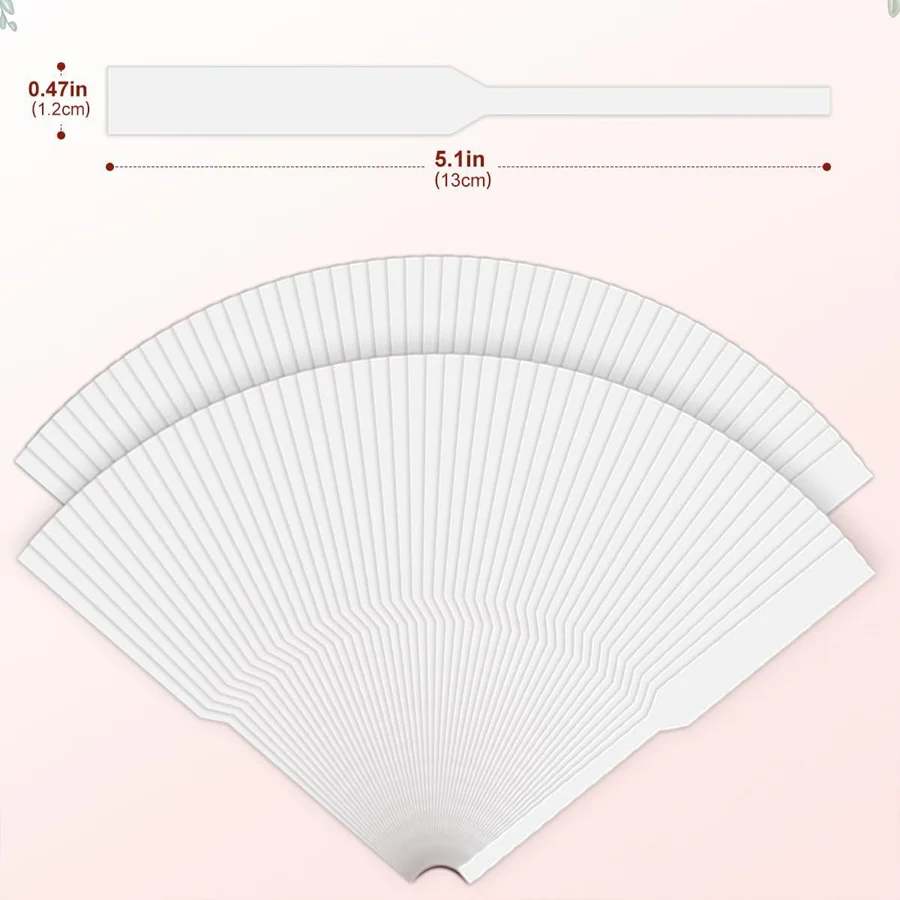 100/200pcs White Perfume Test Strips, Fragrance Scent Testing Paper Strips for Essential Oil, Aroma Sample Evaluation, XJM