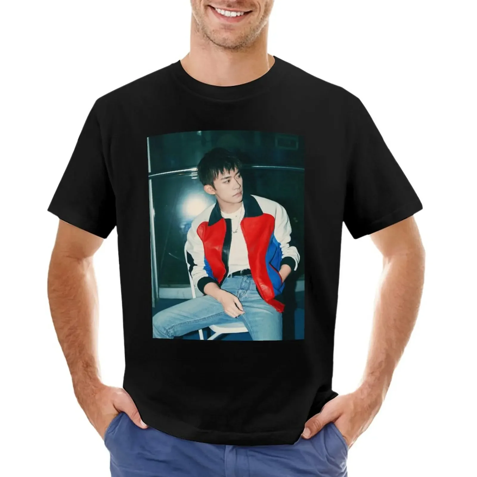 Jackson Yee T-Shirt summer clothes sweat mens t shirts pack