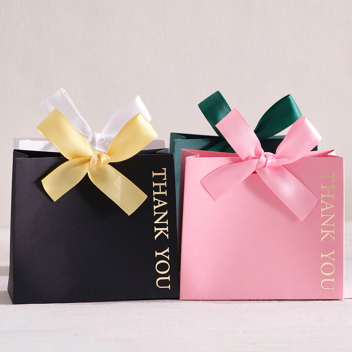Paquete de 5 mini cajas de regalo de lujo para ocasiones especiales: diseño elegante para dulces, chocolates y regalos pequeños, perfectas para nosotros