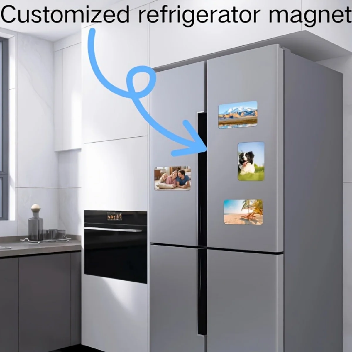 Customizable Photo Magnets Suitable for Refrigerators, Microwaves, and Secure Lockers—Perfect for Personalized DIY Gifts.
