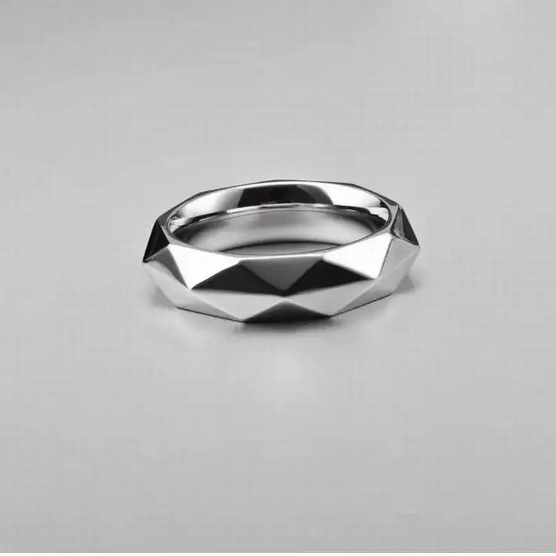 10 قطع من الفولاذ المقاوم للصدأ الماسي لعيد الحب زوج بسيط من خاتم التذكاري مجوهرات الأزياء للنساء #6