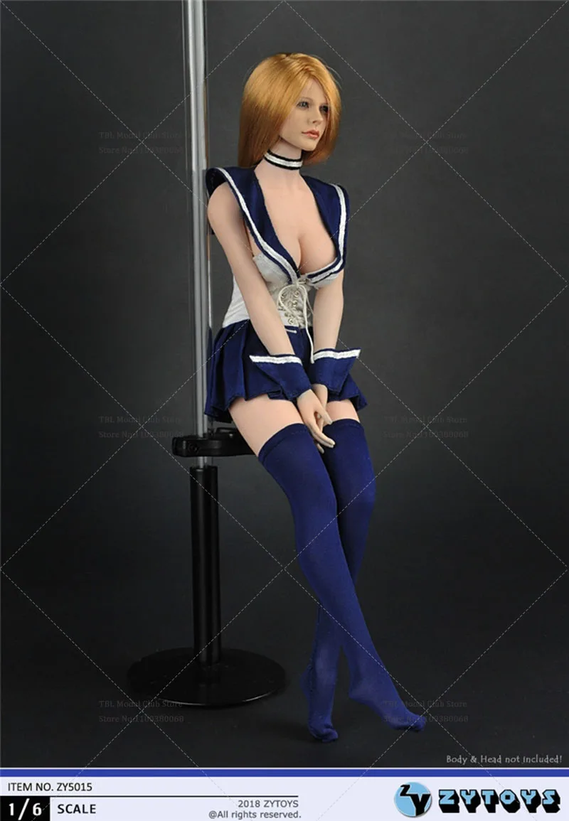 ZY5015 ZY5014 1/6 Sexy femmes gros seins fantaisie/haut court jupe marin Costume uniforme modèle adapté 12 pouces BJD poupée figurine