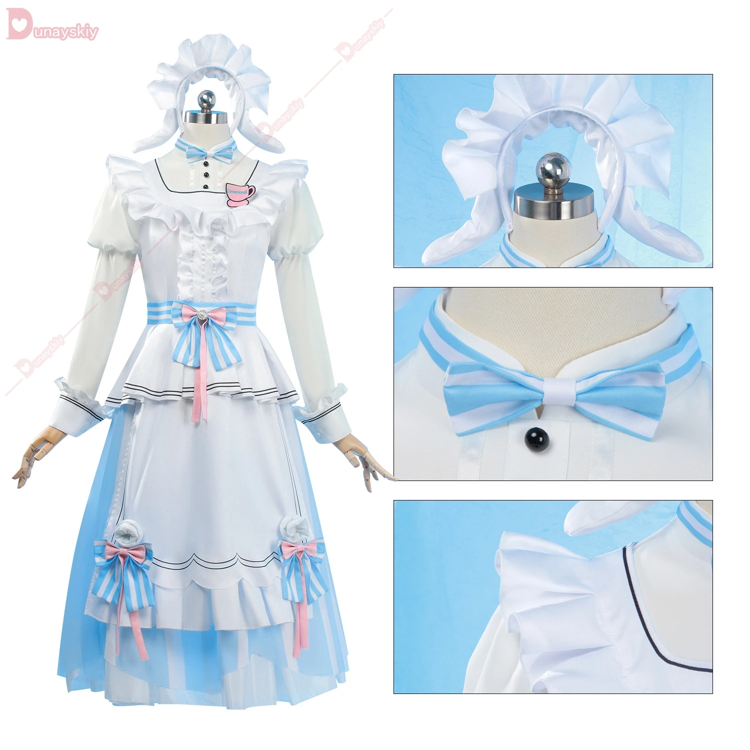 Anime Project Sekai Ootori Emu Cosplay Kostuum Schattige Lolita Jurk Schort Prop Pruik Set Halloween Feest Rollenspel Outfit Voor Vrouw