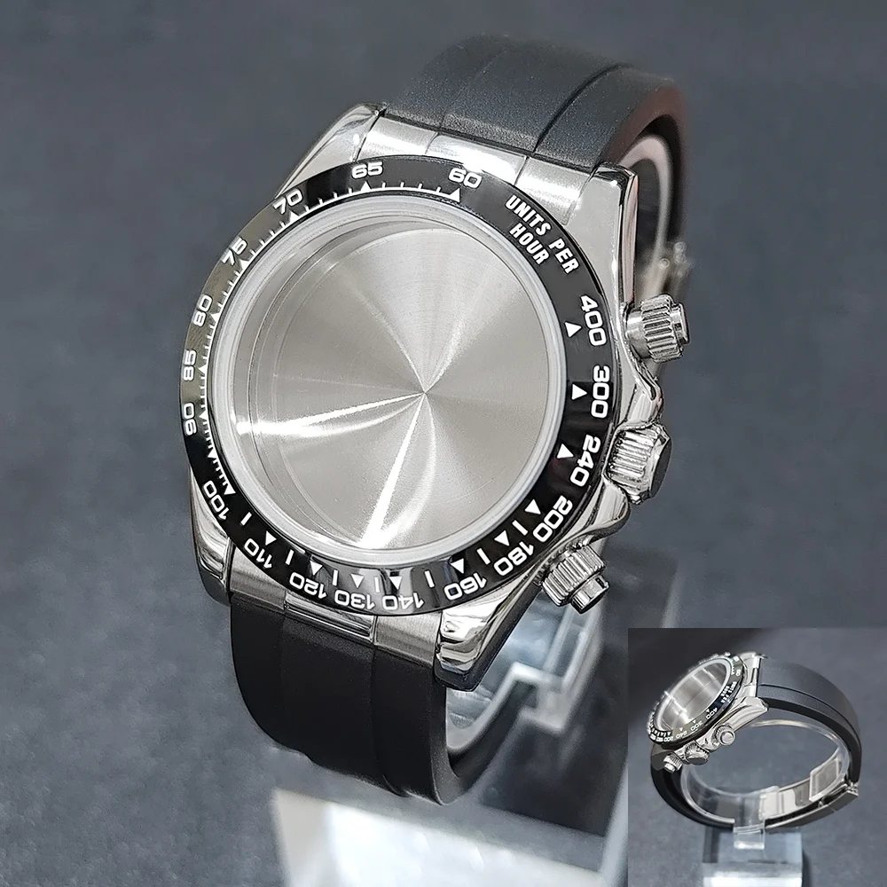 

VK63 Case VK63 39mm Case VK63 Movement Cases Fit 29MM Dials VK63 Watch Accessories Vk63 watches replacement parts Rubber Strap