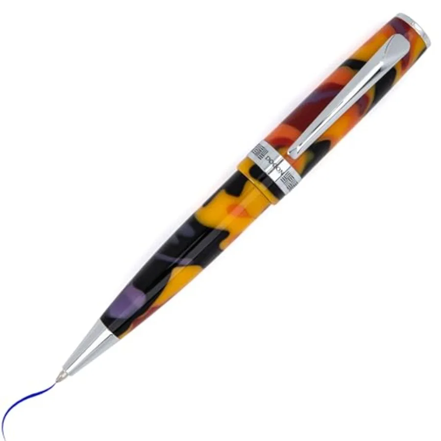 

USA People of the World Dogon Ballpoint Pen With Standard Parker-Style Blue Gel Refill Luxury Everyday Writing Gift Celebrating