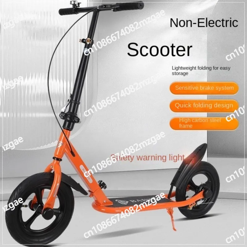 

Folding Scooter Is Easy To Carry With A Carbon Steel Frame And Highly Sensitive Brakesmaking Riding Safer More Reassuring