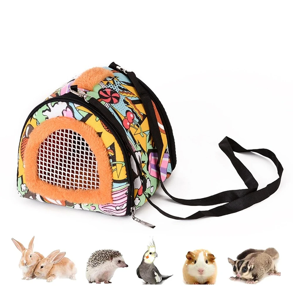 

Portable Small Pet Travel Bag Parrot Carrier Warm Bird Cage Sugar Gliders Hamsters Hedgehogs Nest Guiner Pig Squirrel House