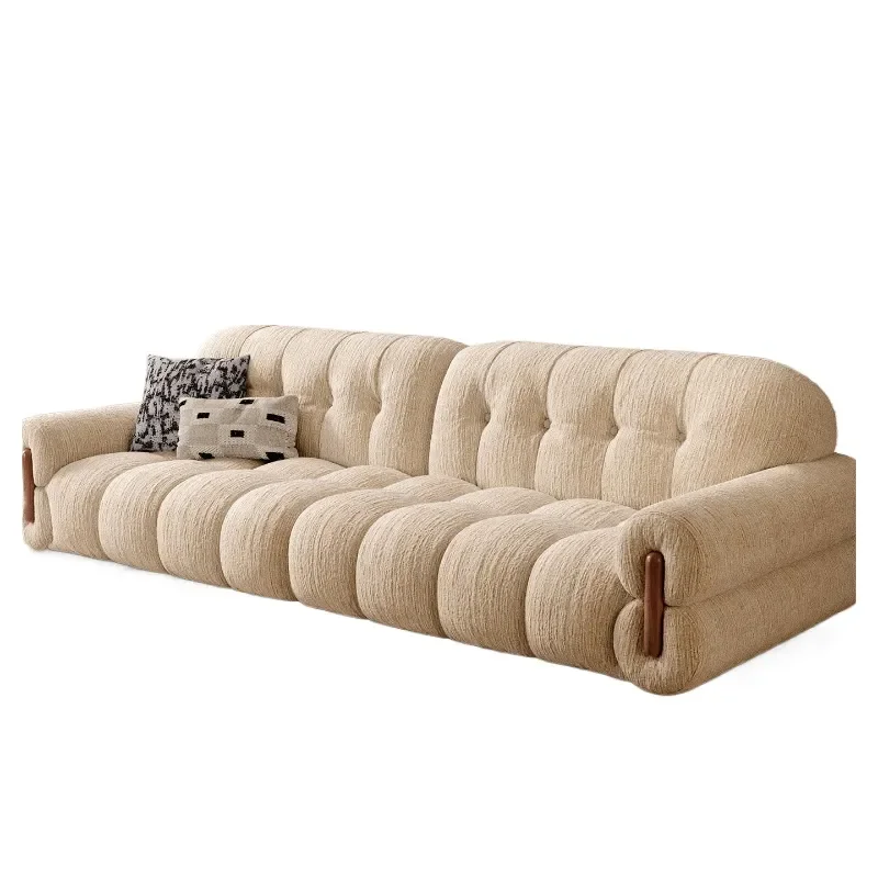 for special floating sugar clouds detachable washable living room Chenier French cream retro marshmallow fabric sofa