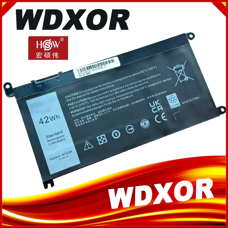 

WDXOR Battery For Dell Inspiron 13 5000 5368 5378 7368 7378 14 7000 7560 7460 5468 15 7560 5538 5567 5568 P61F T2JX4 3CRH3 WDXOR