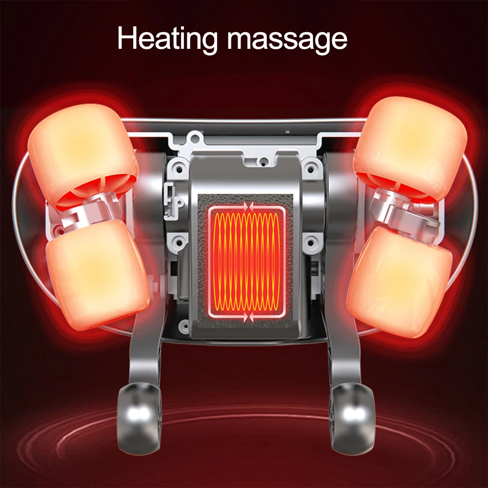 Neck Kneading Shiatsu Massage Machine Chiropractic Back Massager for Neck Shoulder Relax Heating Neck Massageador Massagem