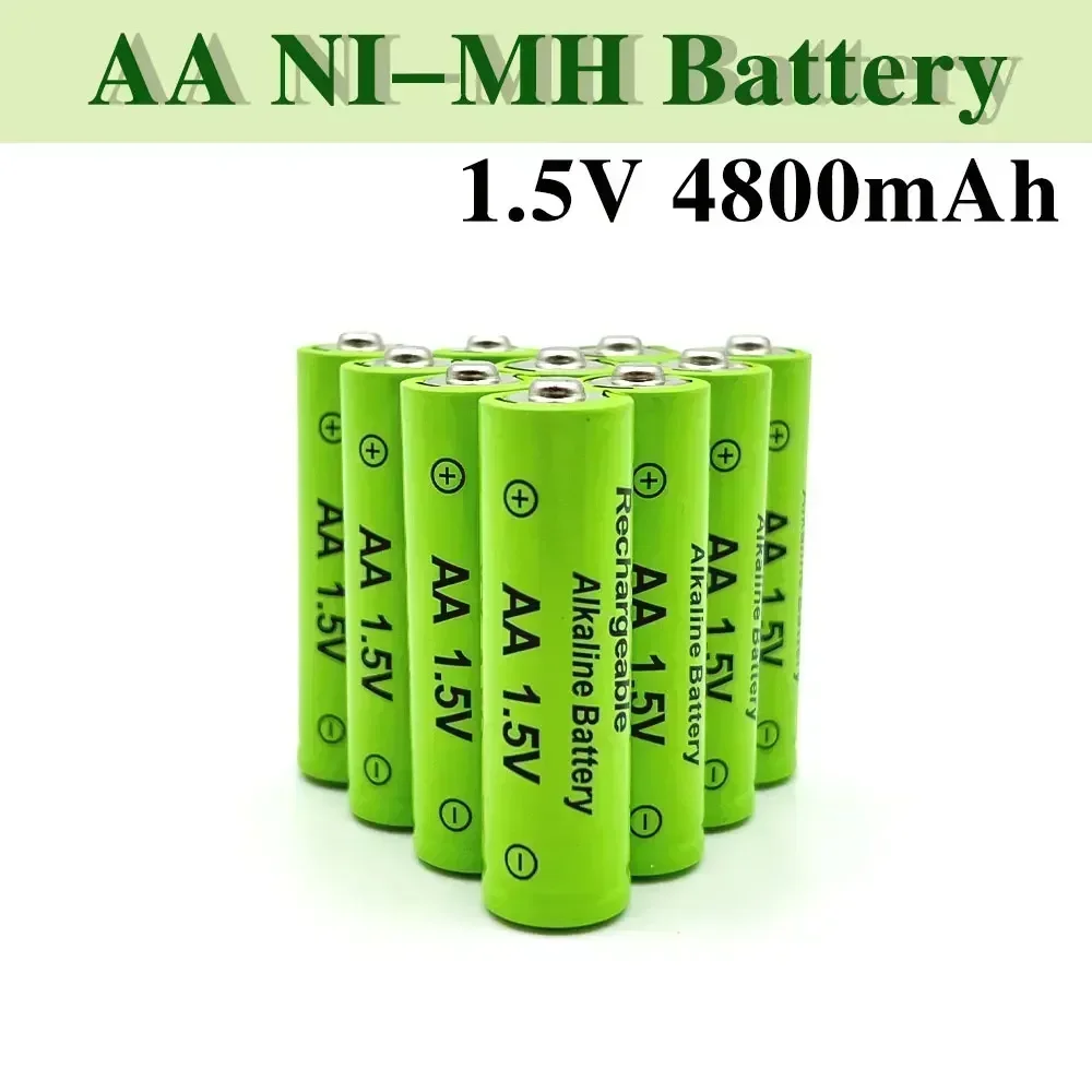 2024-1.5VAA Rechargeable Battery 4800mAh, Suitable for Toy Remote Controls, Microphones, MP4s, and Other Devices