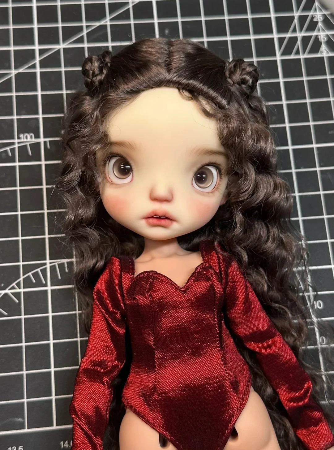 In stock BJD1/6 No2 Jacoosun resin Qbaby blythe MDD VOLKS DIY makeup practice head for birthday gift fashion mysterybox