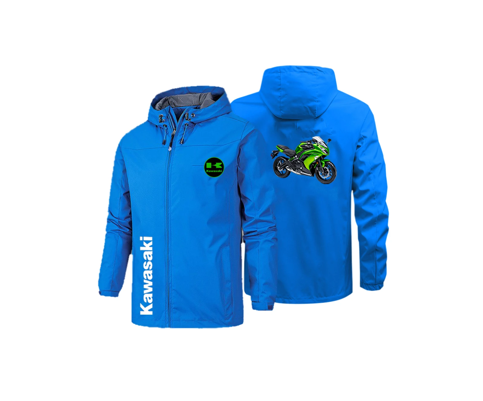 Sports jacket men's spring and autumn hooded jacket outdoor kawasaki casual jacket