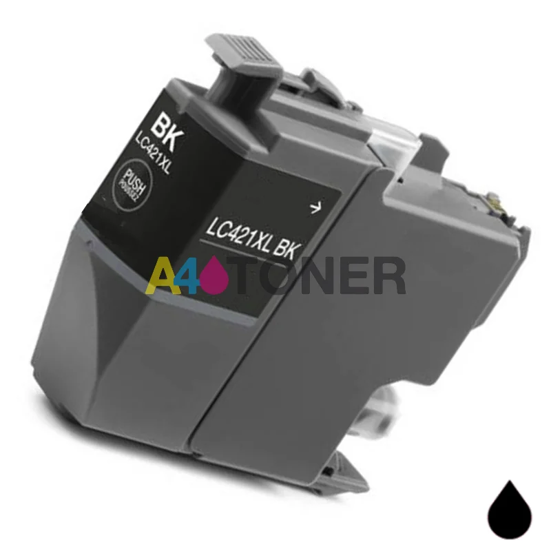 Brother LC421XLBK black compatible cartridge A4toner.com