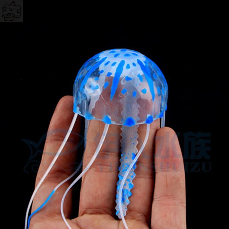 Underwater Luminous Ornament ,JellyfishAquarium Decoration Fish Tank Miniature Figurines Gifts