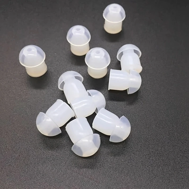 100PCS Earphone Replacement Silicone Earbud Eartip For Motorola Kenwood Icom Baofeng Radio Surveillance Acoustic Tube Earkits