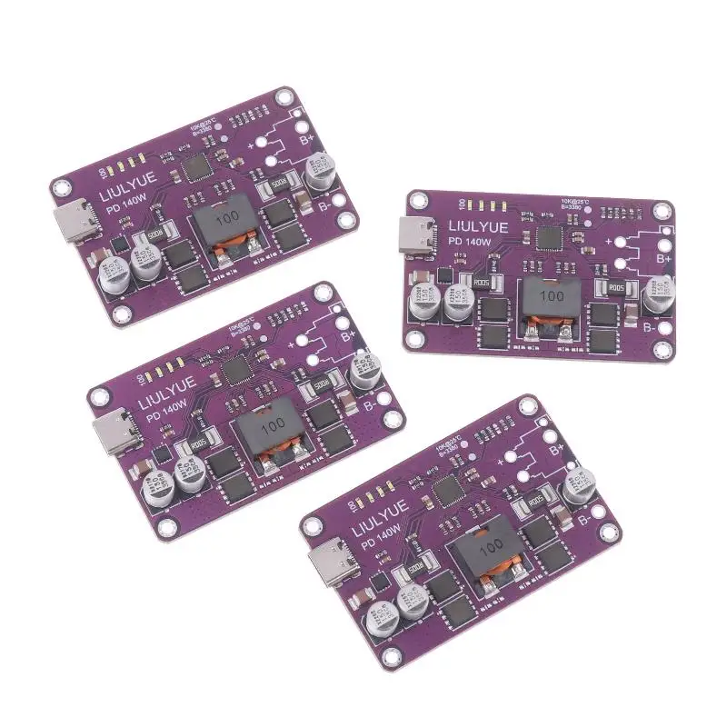 59*38 مللي متر PD3.1 140 واط وحدة شاحن سريع 3-6S شاحن بطارية ليثيوم وحدة تفريغ نوع C واجهة الداعم QC3.0 2.0 AFC FCP #1