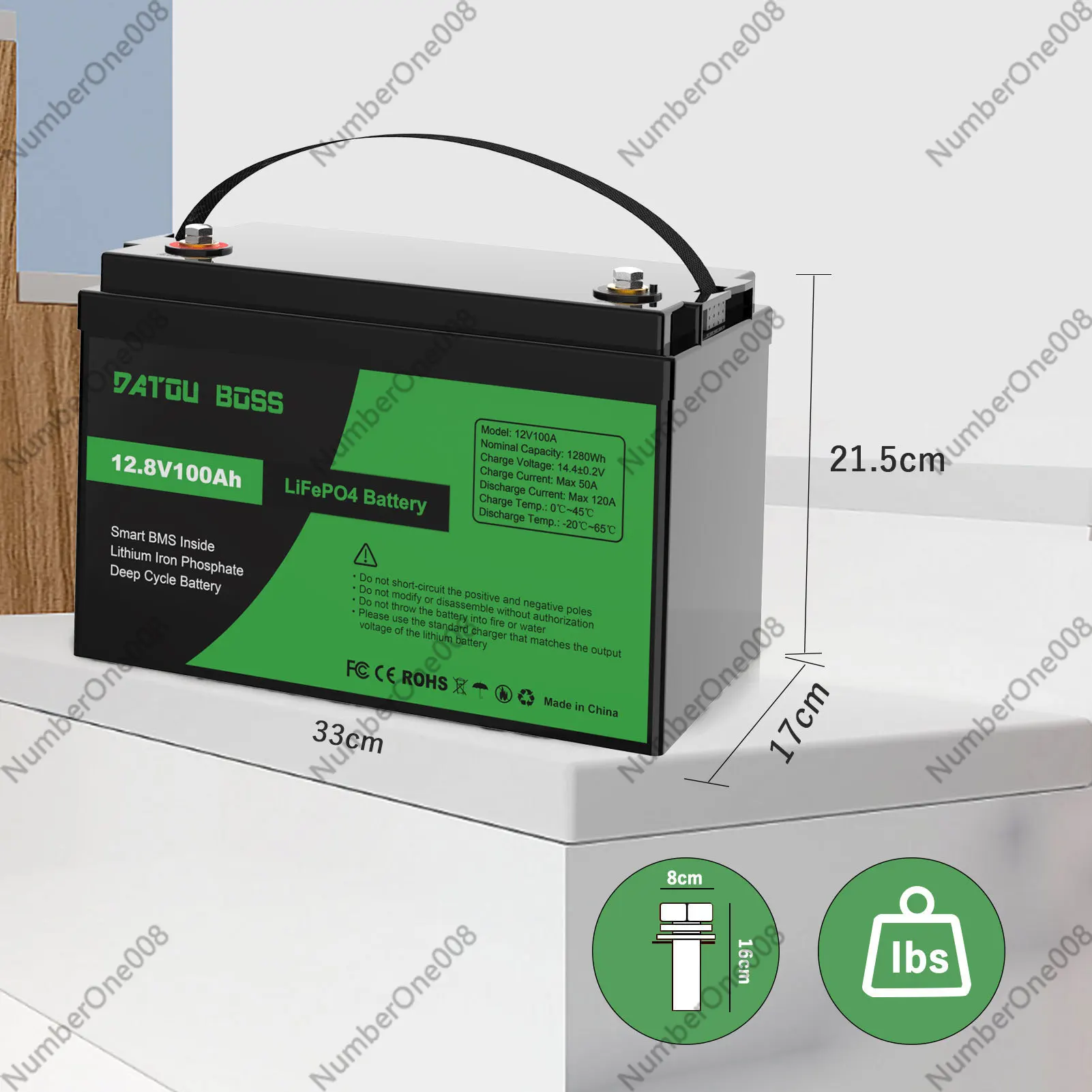 100Ah 300Ah 12V Lithium Battery LiFePO4 for RV Solar Energy Storage Power Inverter Off-Grid System