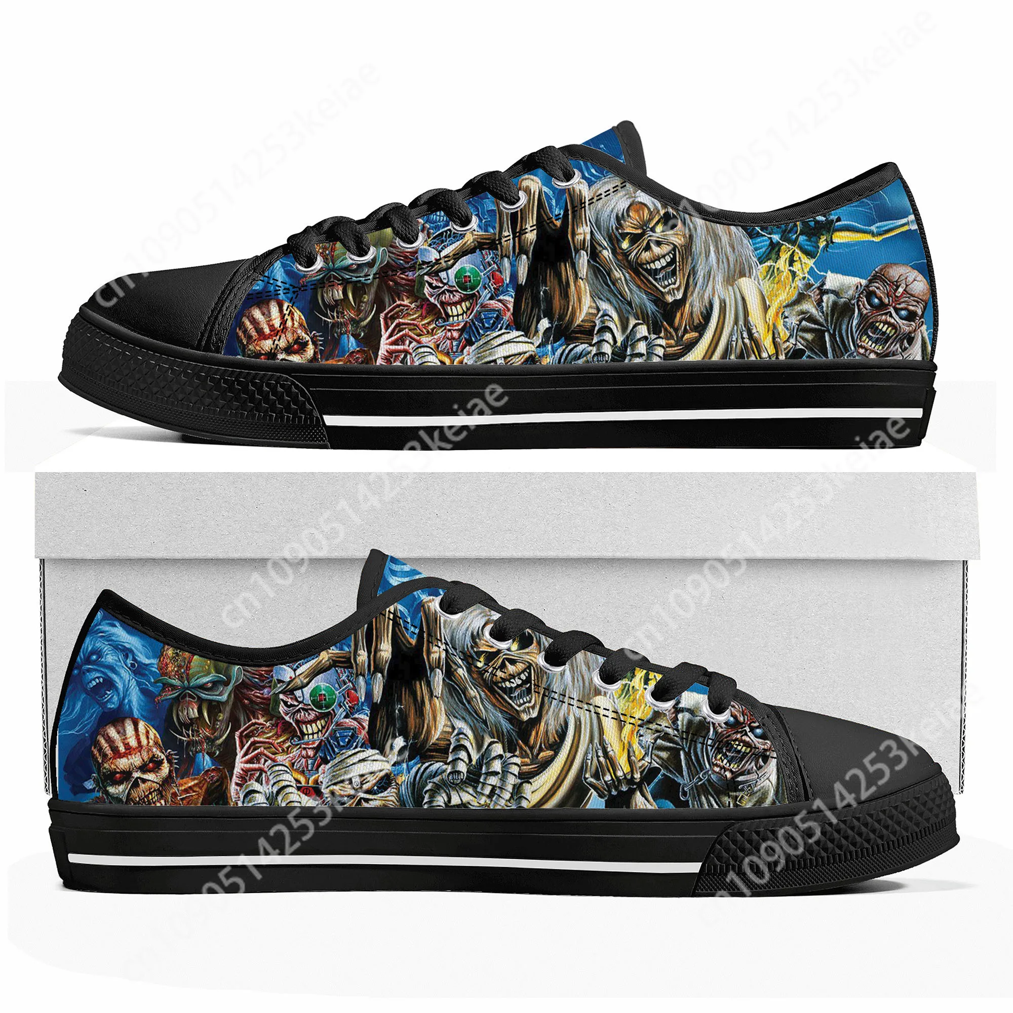 Maidens Heavy Metal Rock Band Singer Music Iron Low Top Sneakers Mens Womens Teenager Canvas Sneaker Casual Custom Made Shoes