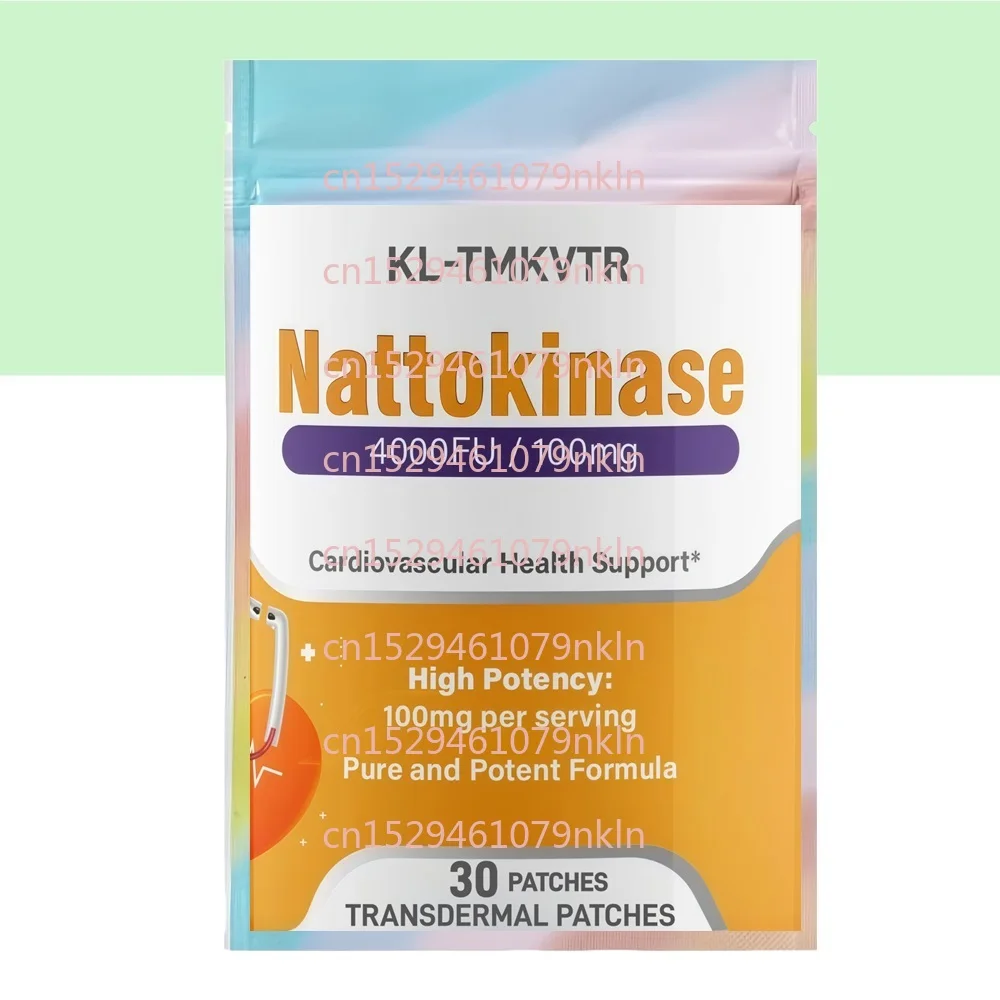 

30 трансдермальных пластырей с наттокиназой 4000 FU – Максимальная сила действия, поддержка здоровья сердца и ферментной активности